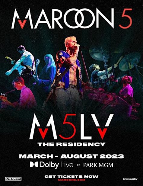 Maroon 5 Tickets, Dolby Live, Las Vegas, July 28 2023 | AllEvents.in