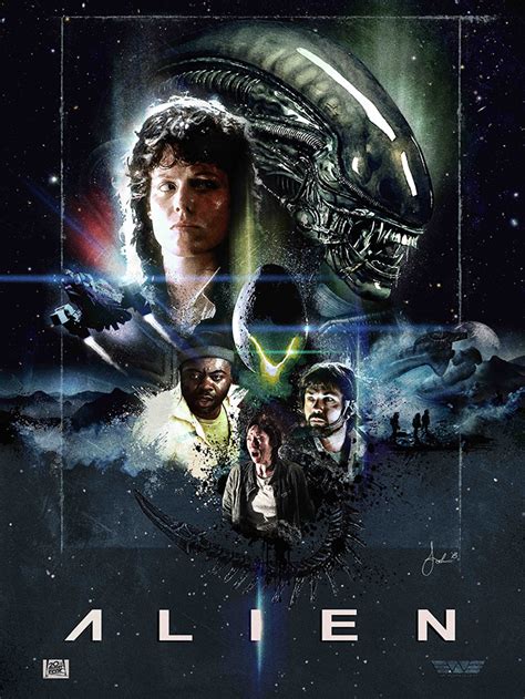 Alien by John Cordero - Home of the Alternative Movie Poster -AMP-