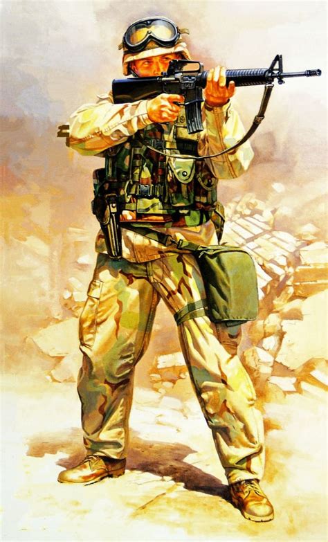 335 best First Gulf War Art images on Pinterest | Marines, Military art ...