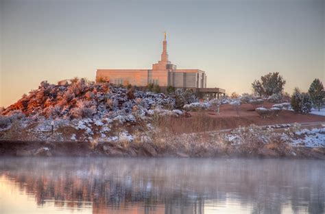 Snowflake Arizona Temple in the Winter