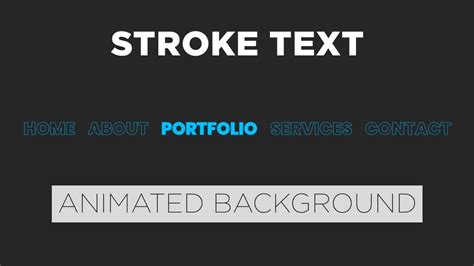 CSS Stroke Text with Animated Background | Pure CSS Animation