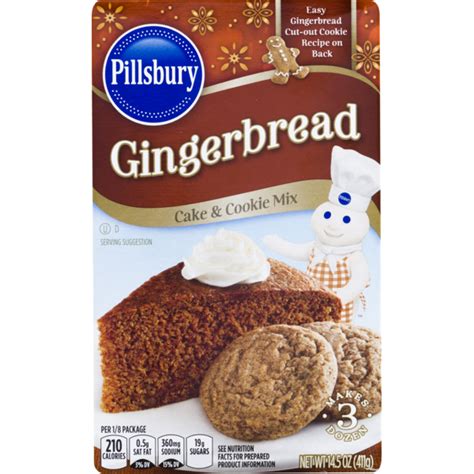 Pillsbury Gingerbread Cake & Cookie Mix (14.5 oz) - Instacart