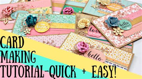 3D Card Making Tutorials / DIY Card Making Tutorial ~ Quick and Easy ...