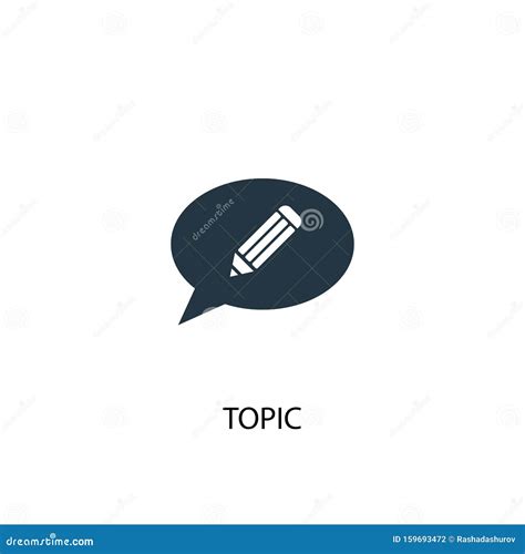 Topic Icon. Simple Element Illustration Stock Vector - Illustration of ...