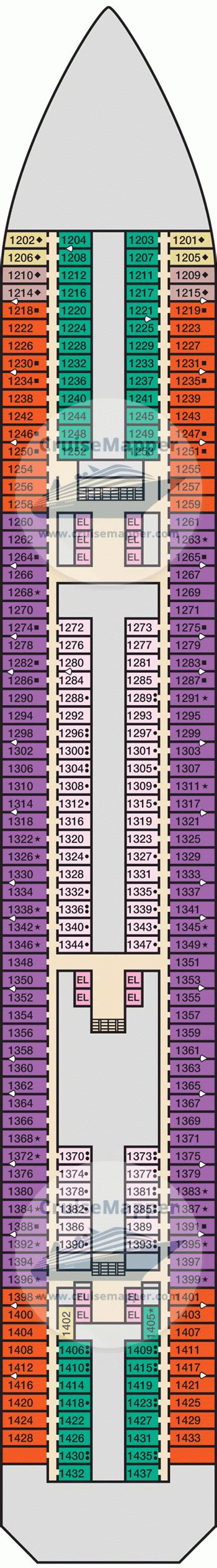 Carnival Victory deck 1 plan | CruiseMapper