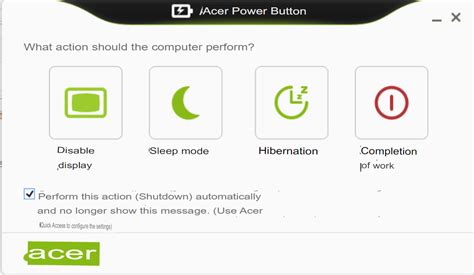 Power button doesn't turn off my just bought my Aspire 3 — Acer Community