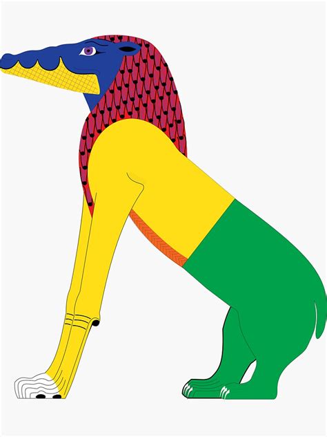 "Ammit [FRESH Colors] | Egyptian Gods, Goddesses, and Deities" Sticker ...