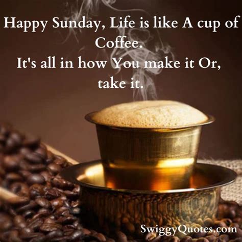 12 Funny and Happy Sunday Coffee Quotes and image to share