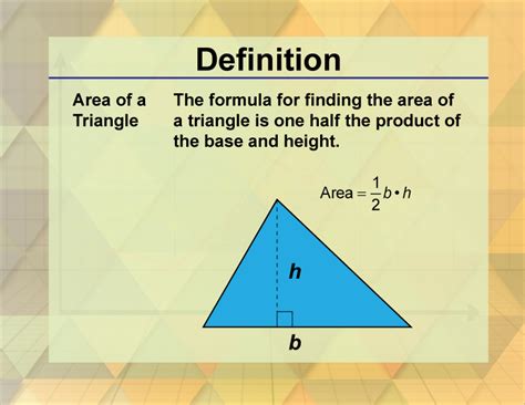 Definition--Triangle Concepts--Area of a Triangle | Media4Math