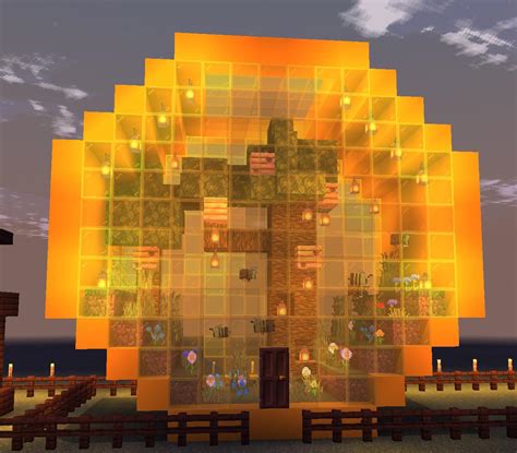 Minecraft Bee Farm Design Ideas : Minecraft bee farm design ideas.