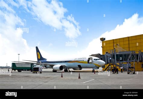 Airplane at an airport, Shimla Airport, Shimla, Himachal Pradesh, India ...