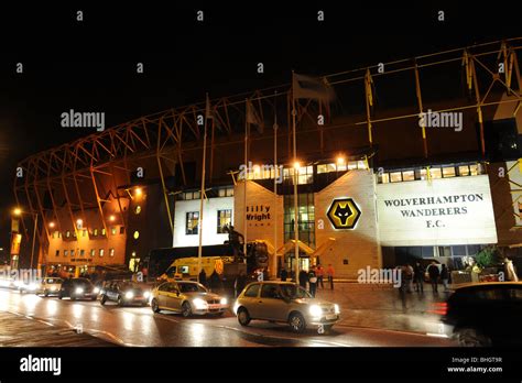 Molineux stadium at night home of Wolverhampton Wanderers Football ...