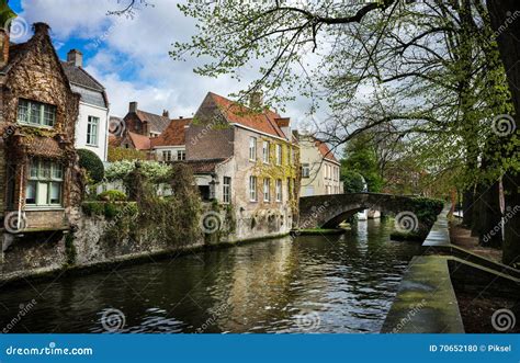 Brugge, Belgium stock photo. Image of canal, europe, heritage - 70652180