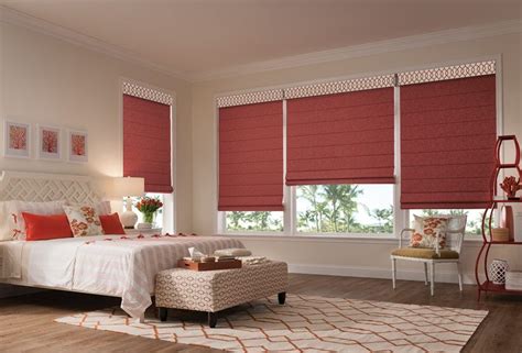 Rosy Roman Shades for this Traditional Bedroom | Blinds for windows ...