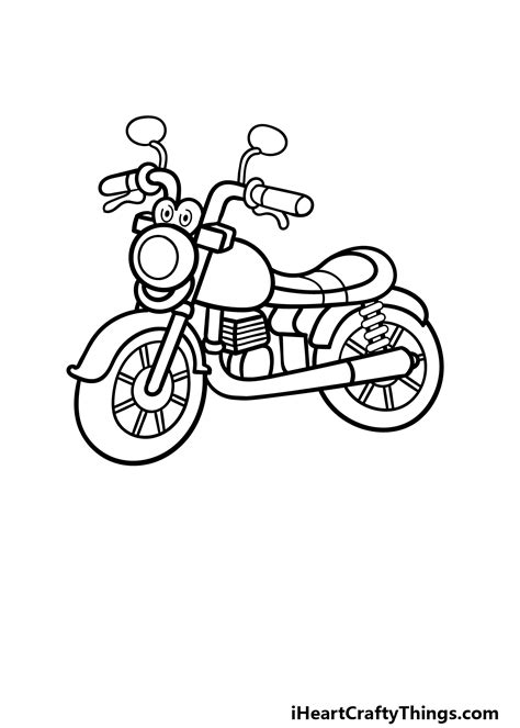 Breathtaking Tips About How To Draw Cartoon Motorcycle - Rawwonder