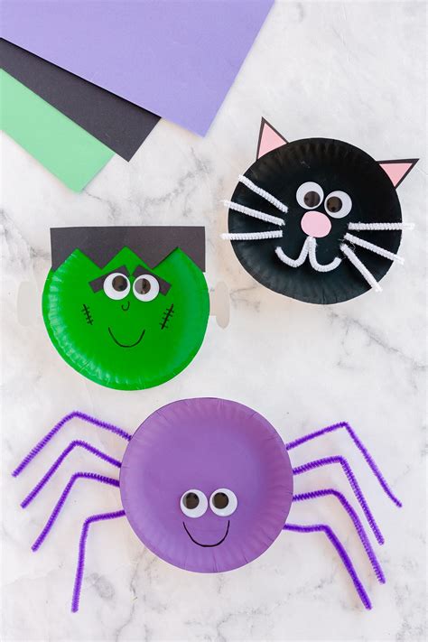 Paper Plate Halloween Crafts - Made To Be A Momma