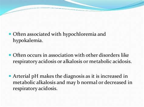 Metabolic alkalosis