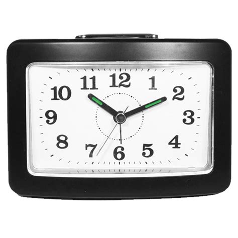 Bell Alarm Clock with Snooze and Light, Black