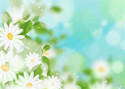 Spring Floral Green Light Effect Background, Desktop Wallpaper, Spring ...