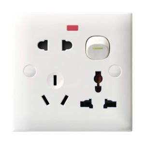 China 6-Pin Multi Socket with Switch and Neon - China Switch Socket ...