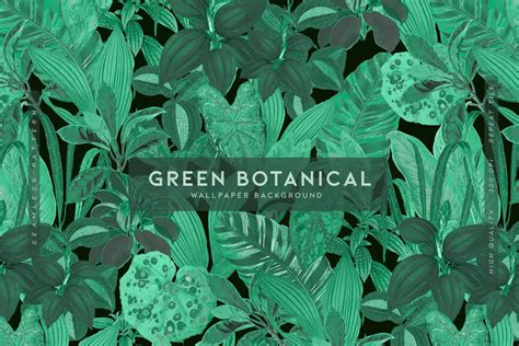 Green Botanical | Wallpaper Graphics ~ Creative Market