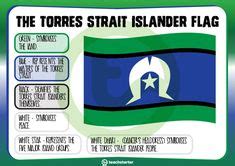 Torres Strait Islander Flag with Explanation – Colour and BW Teaching ...