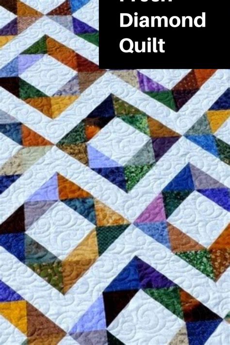 Diamond Quilt Pattern Free Gone Aussie Quilting: Bordered Diamond Quilt ...