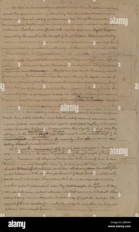 Declaration of independence draft hi-res stock photography and images ...