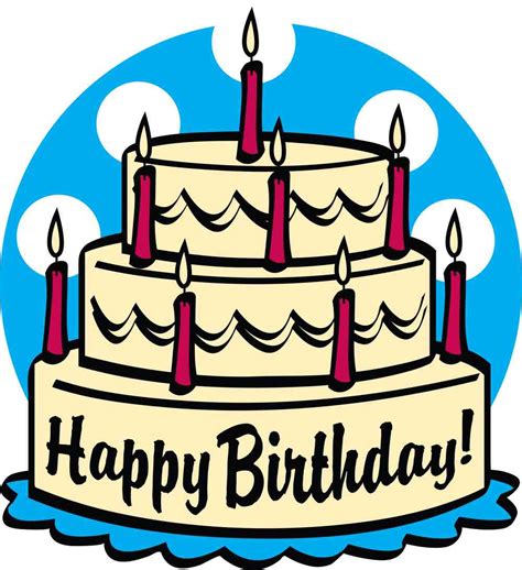 Clip Art Happy Birthday Cake - ClipArt Best