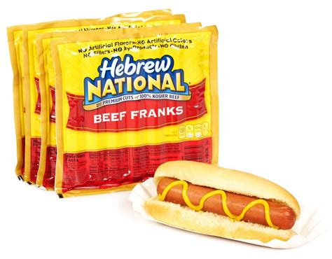 Buy Hebrew National Beef Franks, 12 Oz (12 Pack) 84 Total Hotdogs ...