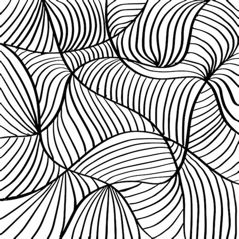 Premium Vector | Line art abstract doodle drawing background