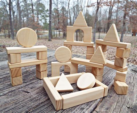 Wood Play and Learning Blocks | Baby toddler toys, Toddler toys, Toys