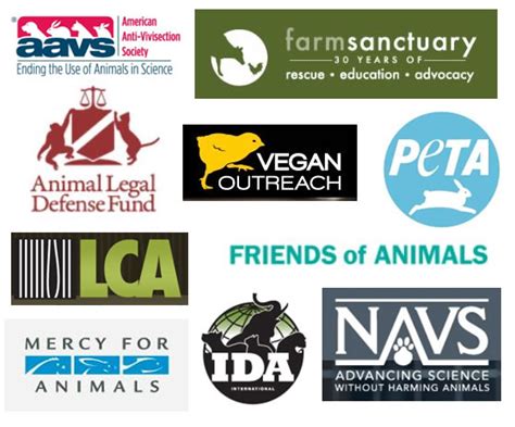 Animal Rights, Welfare and Wildlife Organizations - Mainly Vegan