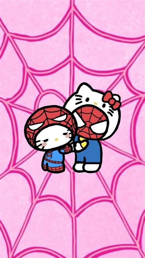 Hello kitty Spider-Man wallpaper in 2023 | Hello kitty wallpaper hd ...