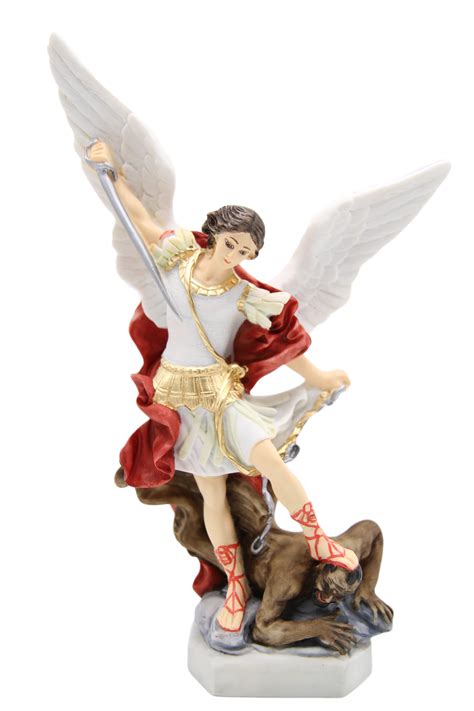 11 Inch Saint St. Michael Archangel Catholic Statue Made in Italy ...