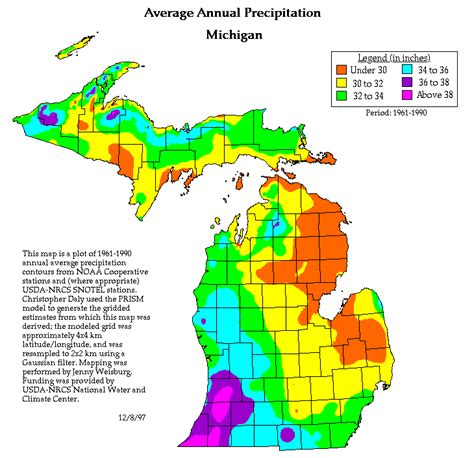 Michigan Map Climate