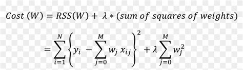 Ridge Regression - Ridge Regression Formula, HD Png Download - 1337x269 ...