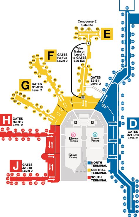 Miami Airport Map (MIA) - Printable Terminal Maps, Shops, Food ...