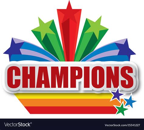 Champions design Royalty Free Vector Image - VectorStock