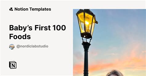 Baby’s First 100 Foods Template | Notion Marketplace