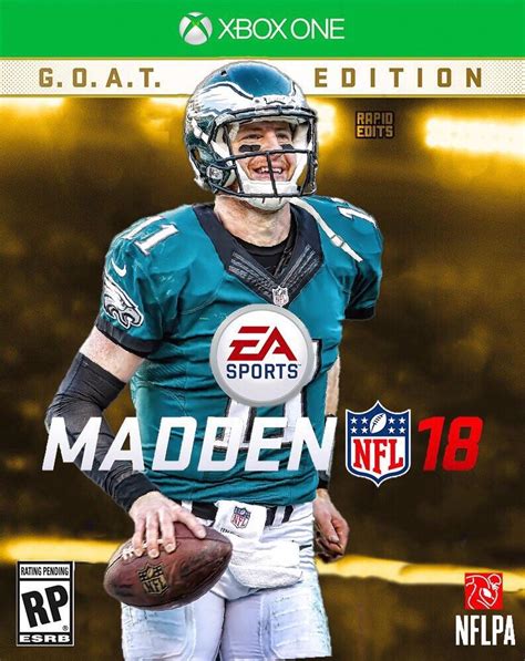 I fixed the Madden 18 Cover to accurately represent the G.O.A.T ...