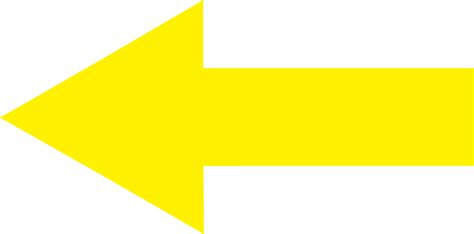 6 Yellow Left Arrows Icons Images - Yellow Arrow Pointing Left, Yellow ...