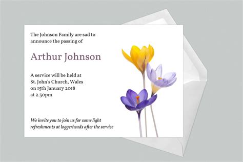 Funeral Announcement Cards - Page 2 of 2 - Devine Funeral Stationery