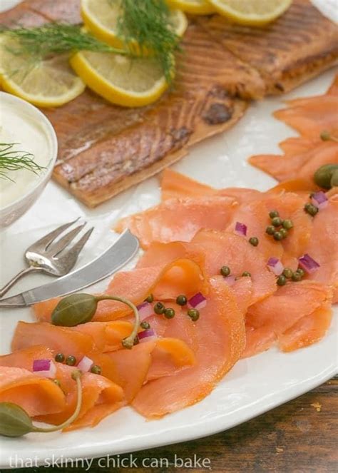 Smoked Salmon Platter- That Skinny Chick Can Bake