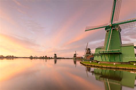 Windmills at Zaanse Schans, Netherlands