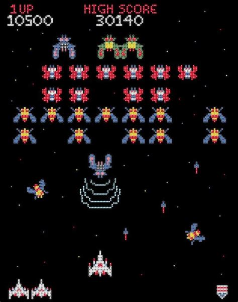 Galaga Arcade Game Screen