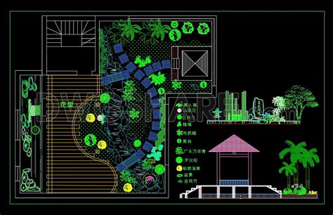 113.Free download of detailed Autocad drawings for garden design