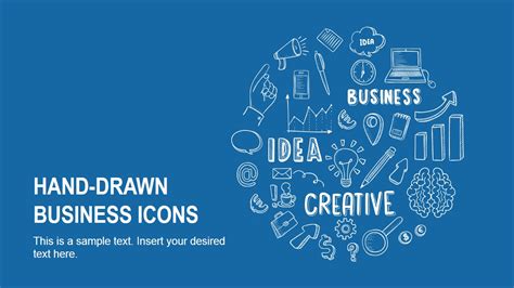 Hand-Drawn Business Icons PowerPoint Template - SlideModel