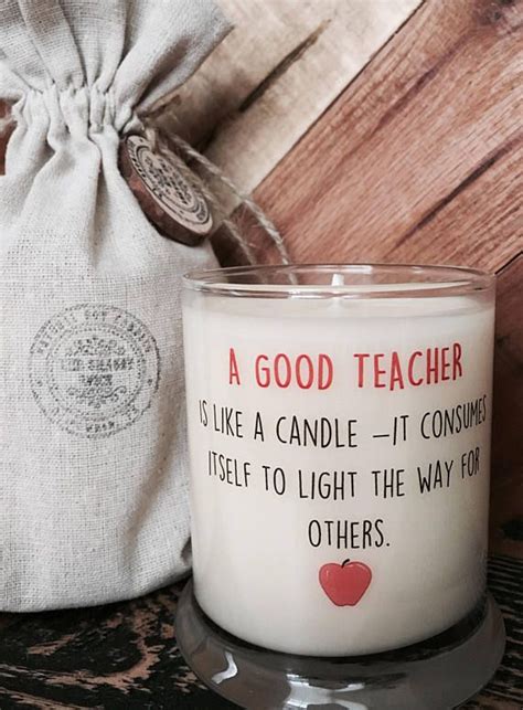 Teacher Gift for Teacher A Good Teacher is Like A Candle Gifts - Etsy ...