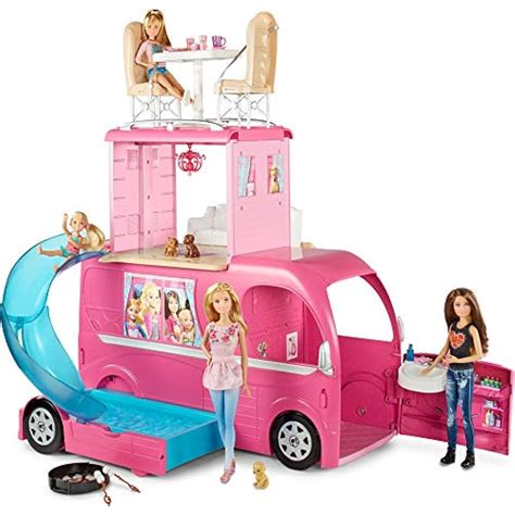 Vehicle Playsets Barbie Pop-up Camper Exclusive Toys & Games | eBay